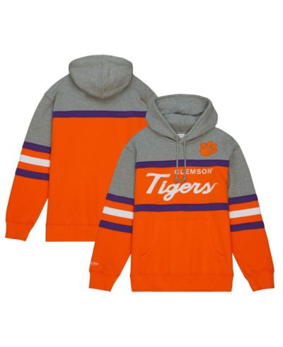 Mitchell & Ness мужское худи Clemson Tigers Head Coach, оранжевое