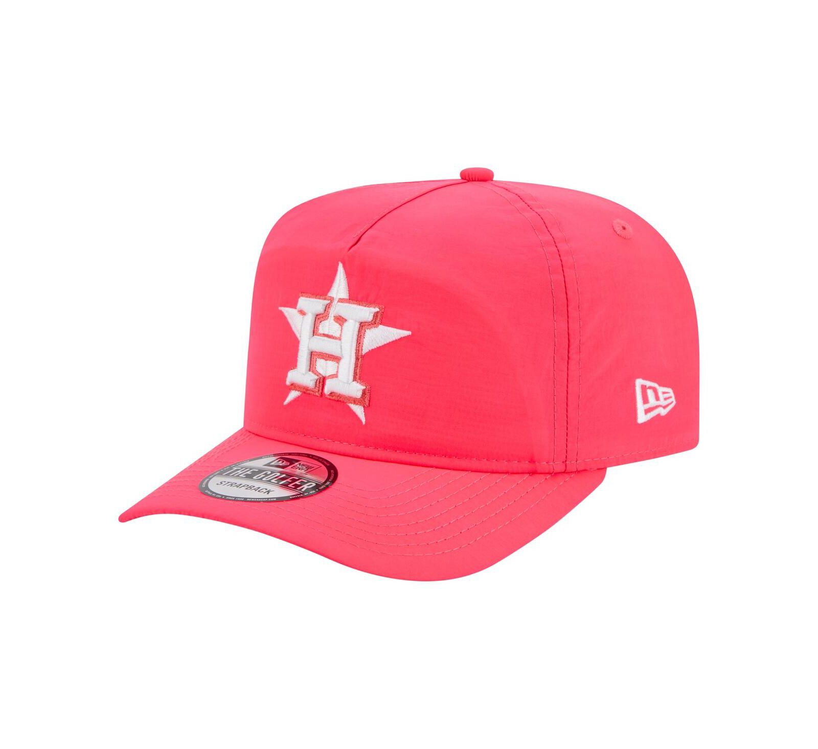 New Era Men's Pink Houston Astros Everyday Golfer Adjustable Hat