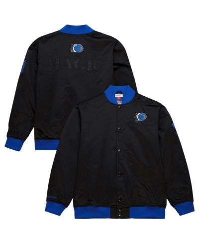 Мужская атласная куртка Mitchell & Ness Orlando Magic, черная, легкая