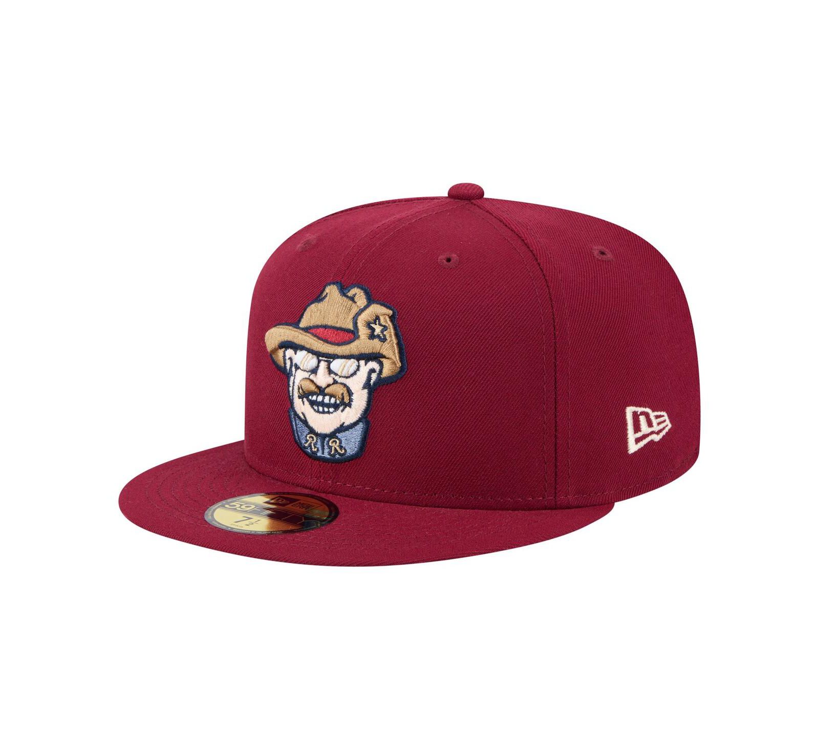 Мужская кепка New Era Burgundy Frisco RoughRiders Authentic Collection 59FIFTY
