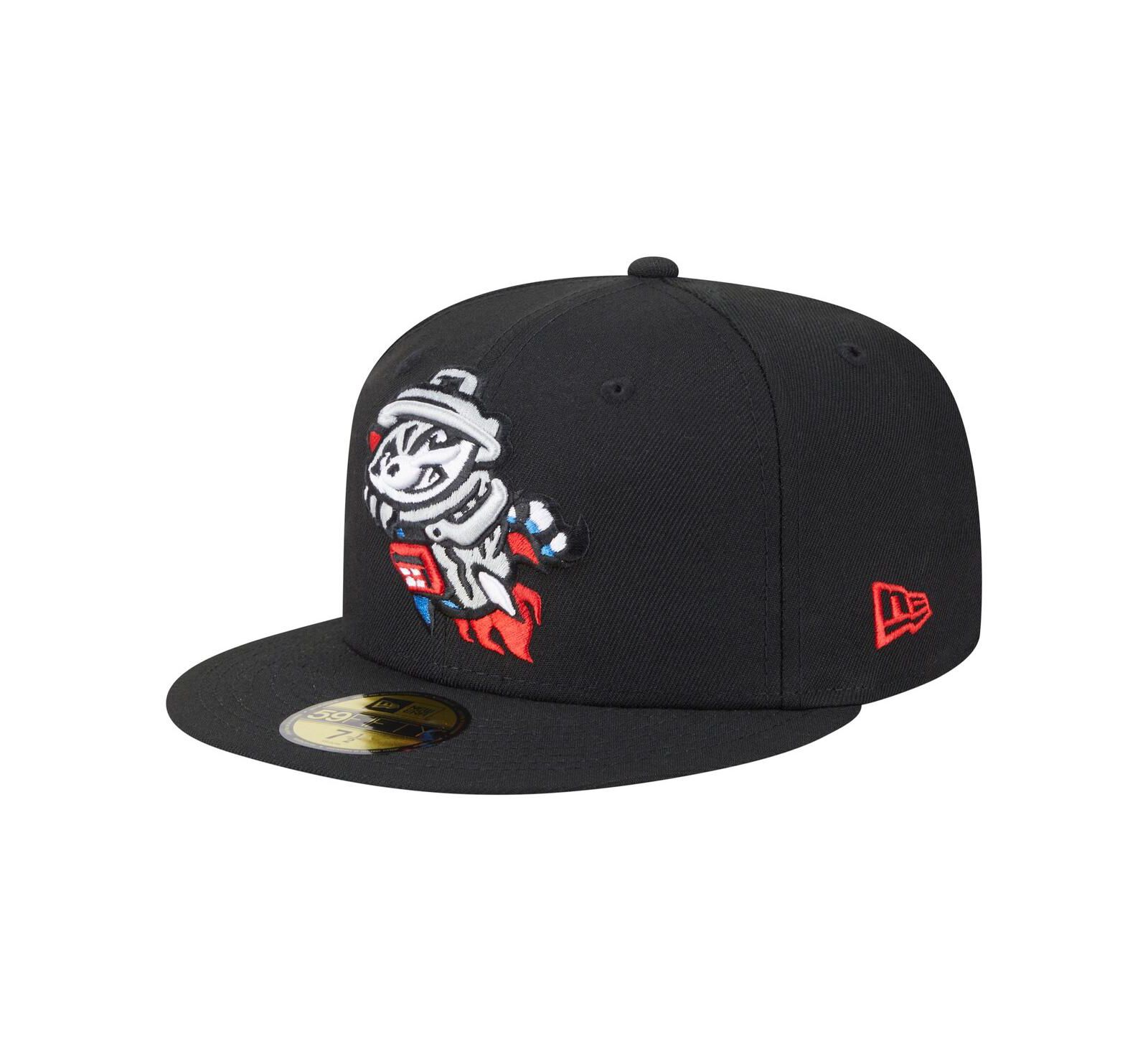 New Era Men's Black Rocket City Trash Pandas Authentic Collection 59FIFTY Hat