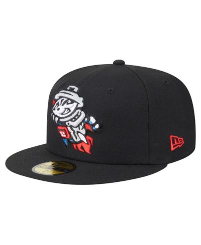 Мужская кепка New Era Black Rocket City Trash Pandas Authentic Collection 59FIFTY