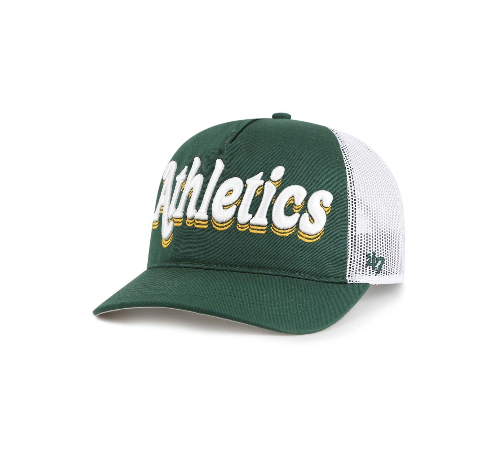Женская регулируемая кепка '47 Brand Oakland Athletics Biloxi Hitch зеленого цвета