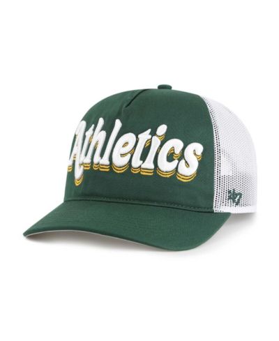 Женская регулируемая кепка '47 Brand Oakland Athletics Biloxi Hitch зеленого цвета