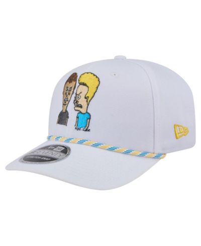 New Era Мужская кепка New Era Beavis and Butt-Head Rope 9SEVENTY Stretch-Snap регулируемая, белая