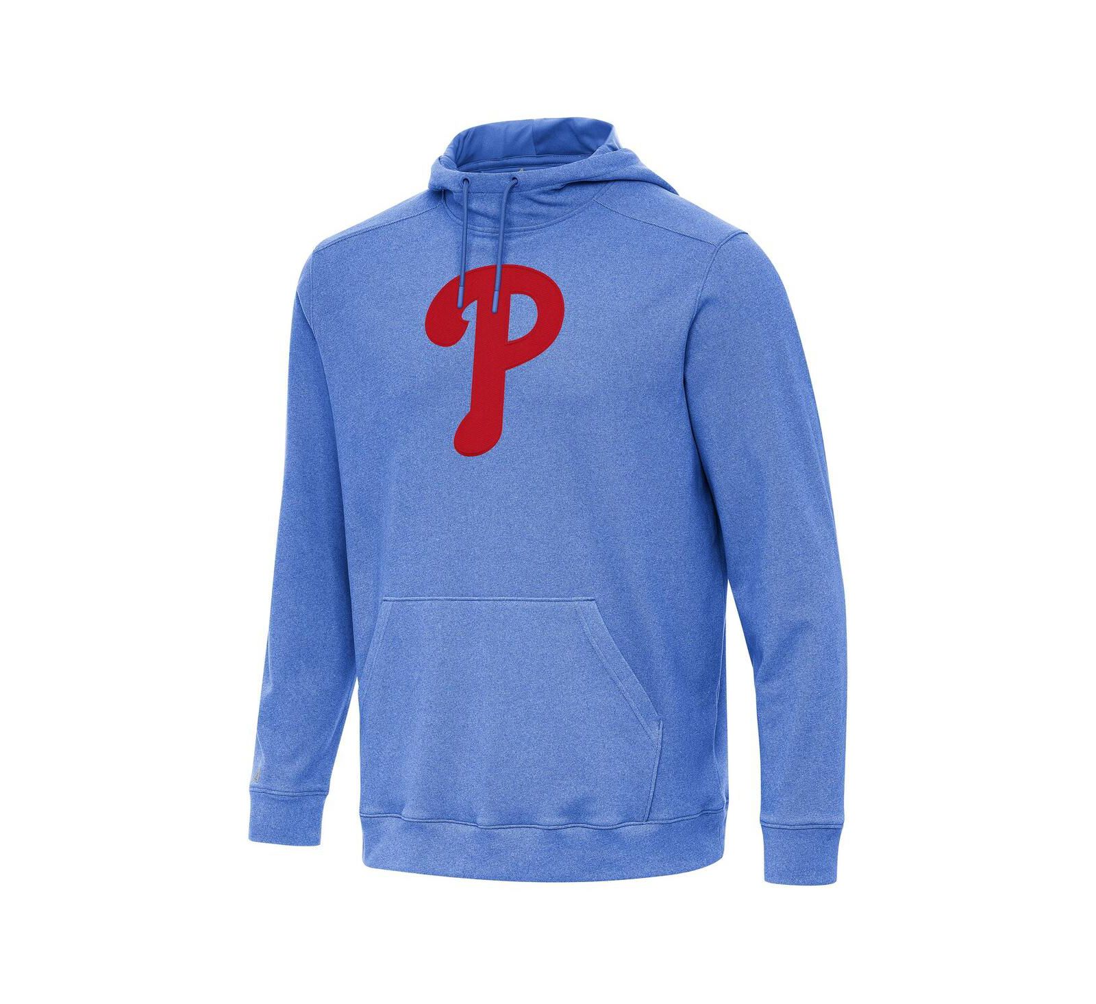 Мужское худи Antigua Philadelphia Phillies Cloud Pullover Heather Royal