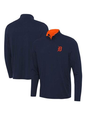 Antigua Men's Navy Detroit Tigers Content Quarter-Zip Top