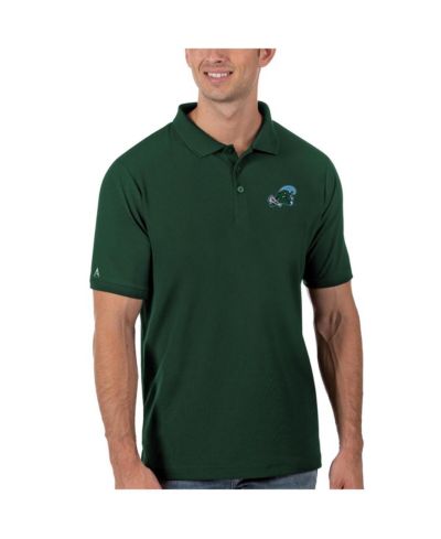 Мужская рубашка-поло Antigua Green Tulane Green Wave Legacy Pique