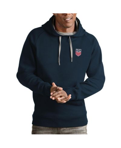 Antigua Men's Navy USMNT Victory Pullover Hoodie