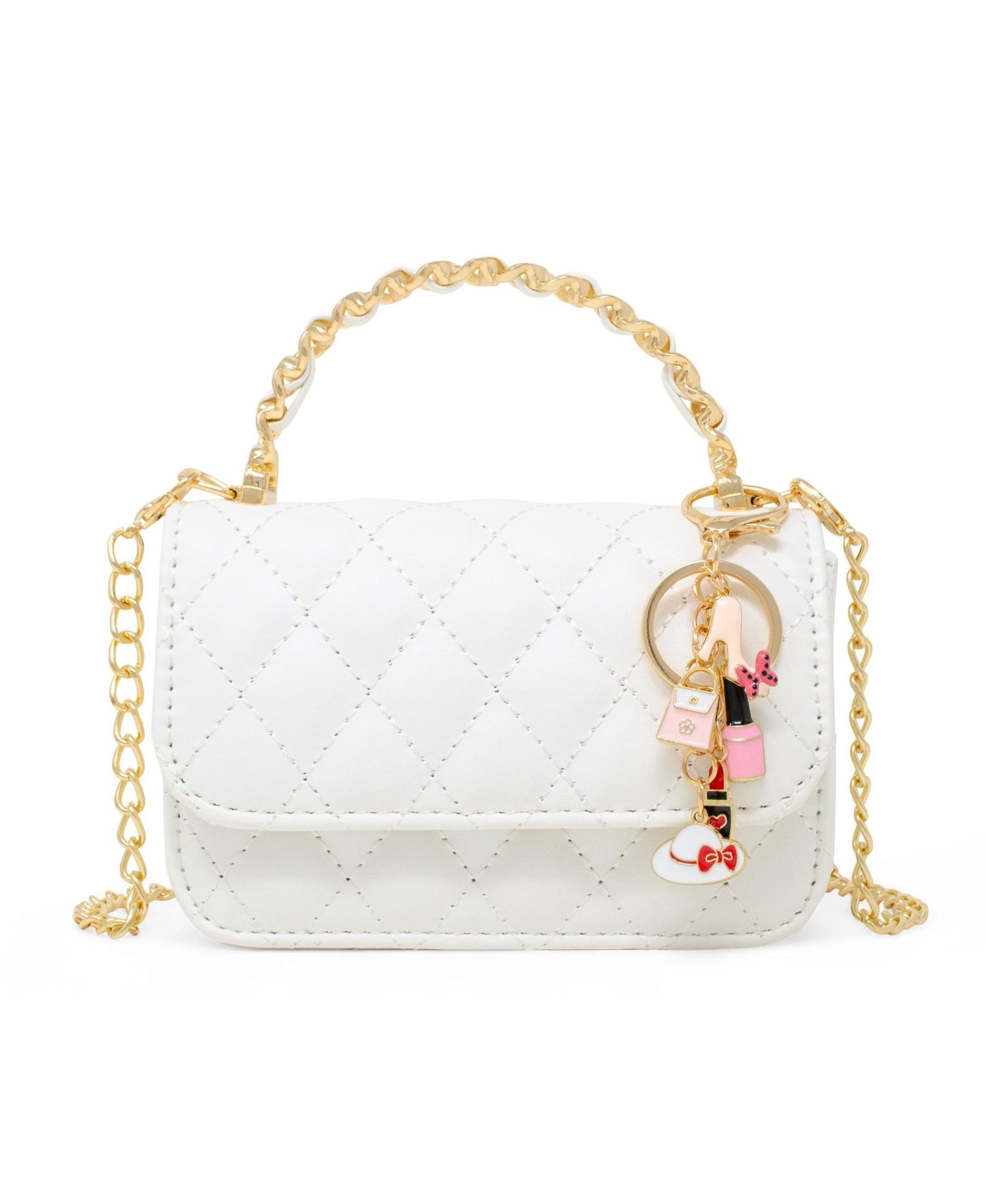 Tiny Treats + Zomi Gems Детский Classic Link Chain Top Handle Handbag, Hot Pink