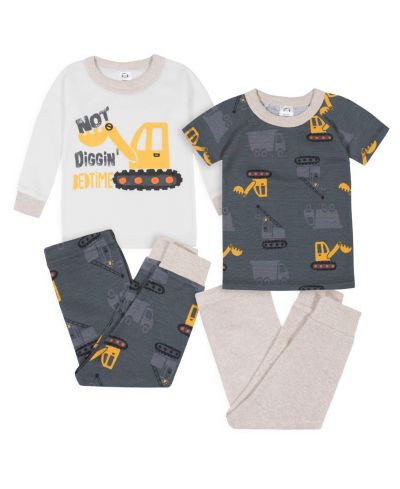 Комплект пижам Gerber Toddler Boys Snug Fit Cotton 4-Piece