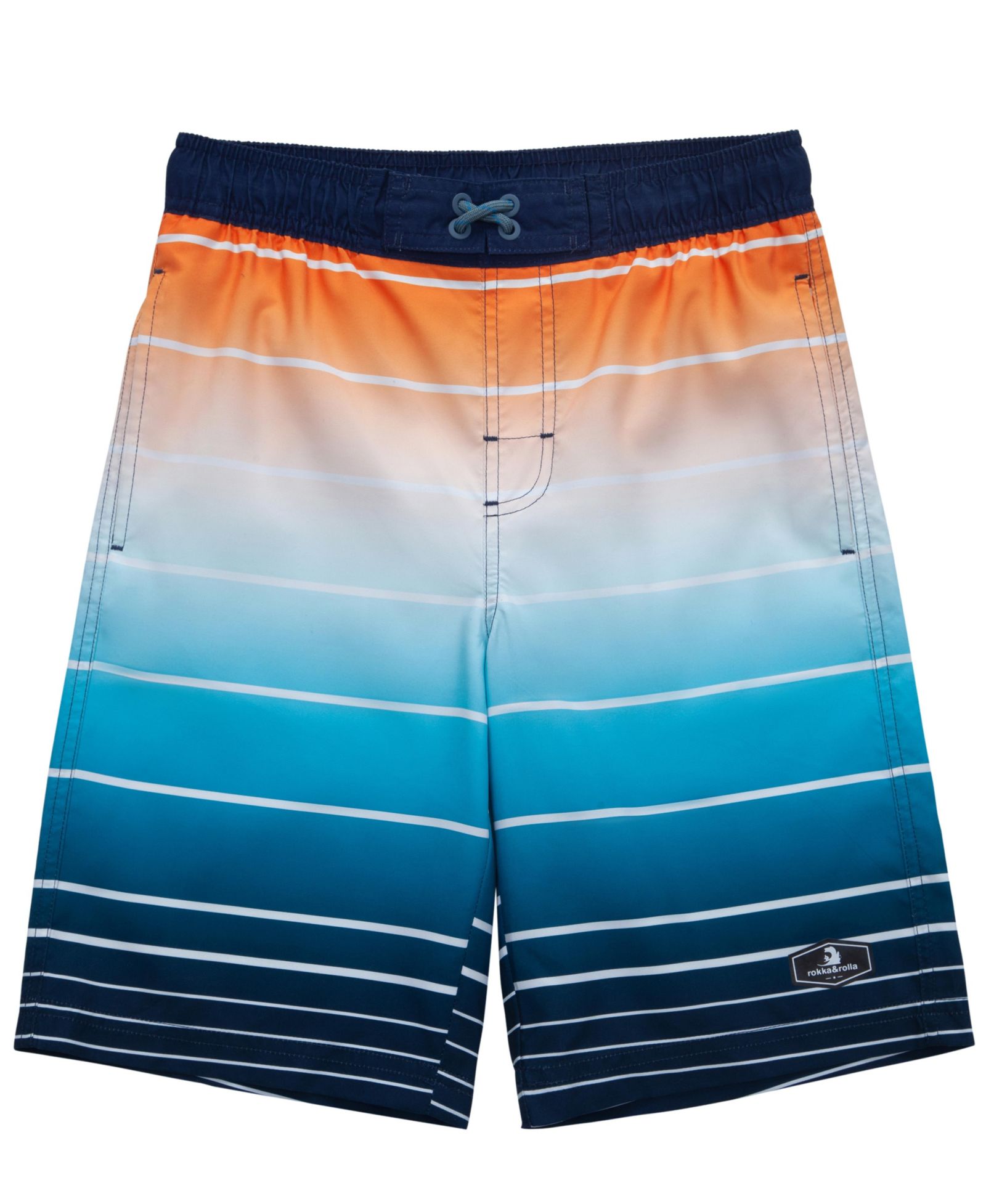 Rokka&Rolla Boys Quick Dry Drawstring Swim Trunks Board Shorts with Mesh Lining UPF50+ XS-XXL