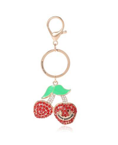 Брелок Juicy Couture Cherry для женщин с кристаллами и эмалью