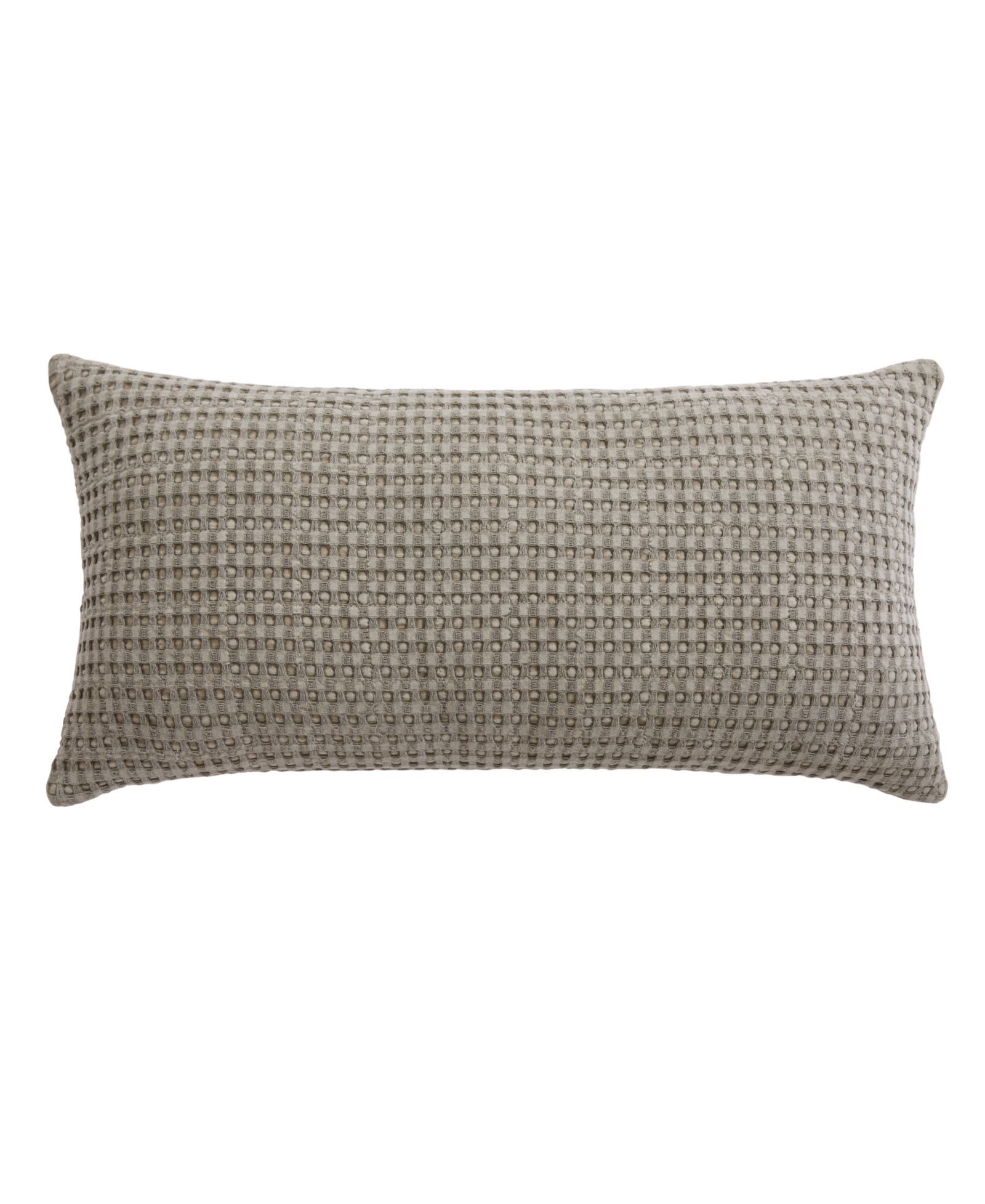 Levtex Mills Waffle Invisible Zipper Decorative Pillow, 12" x 24"