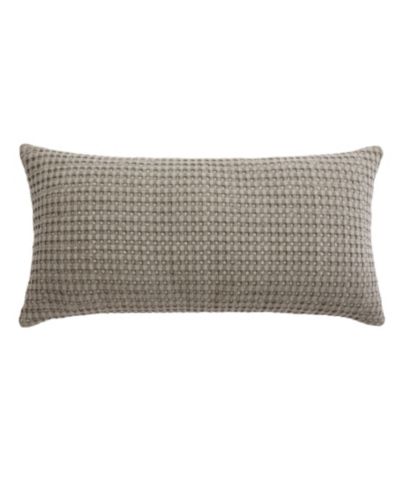 Декоративная подушка Levtex Mills Waffle с невидимой молнией, 12" x 24"