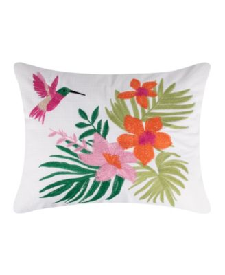 Levtex Home Декоративная подушка с цветочным узором Hummingbird Grove, 14" x 18"