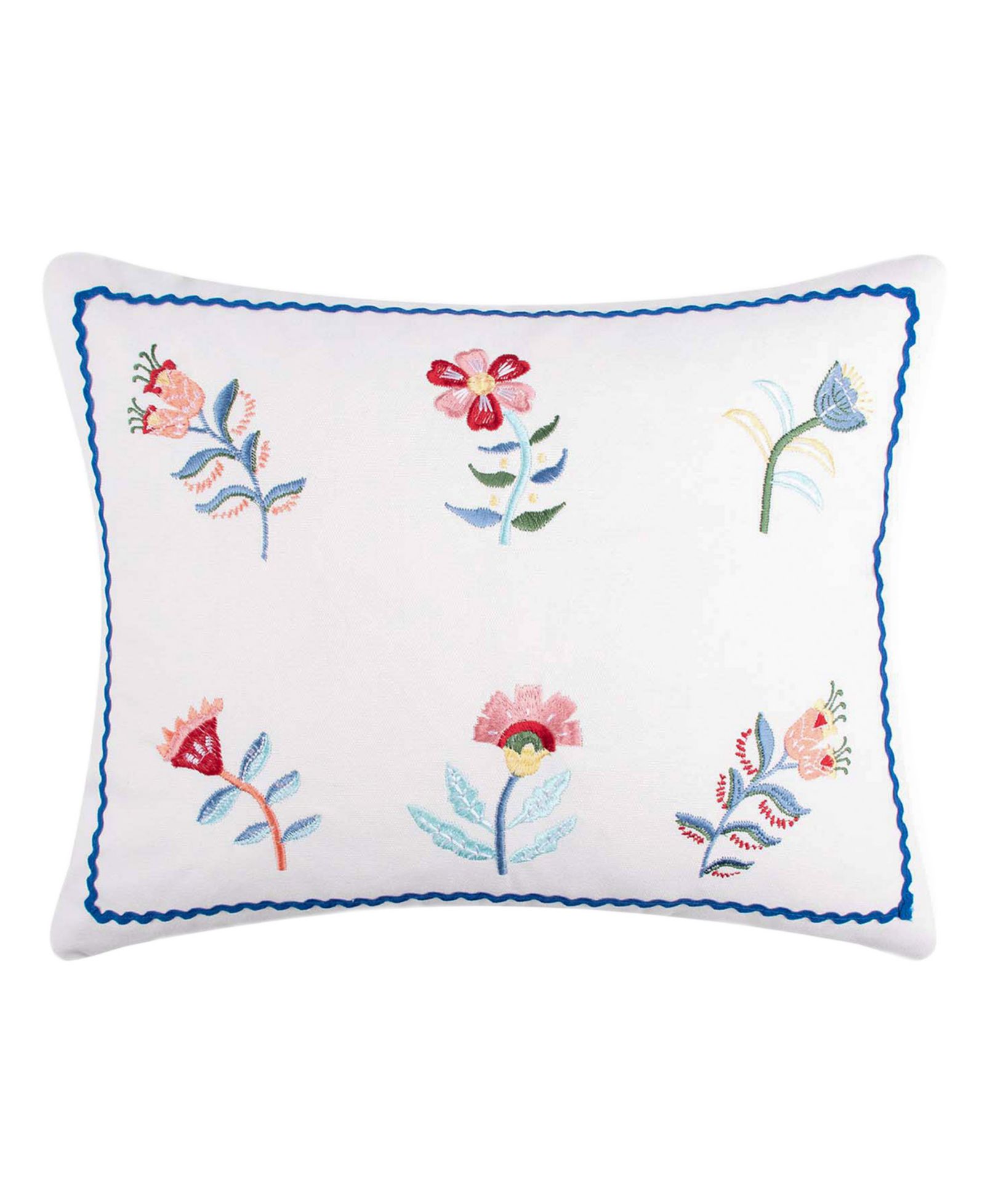 Декоративная вышитая подушка Levtex Danika 18" x 14"