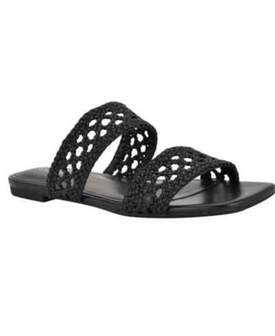 Calvin Klein Women's Florency Woven Slip-On Flat Sandals