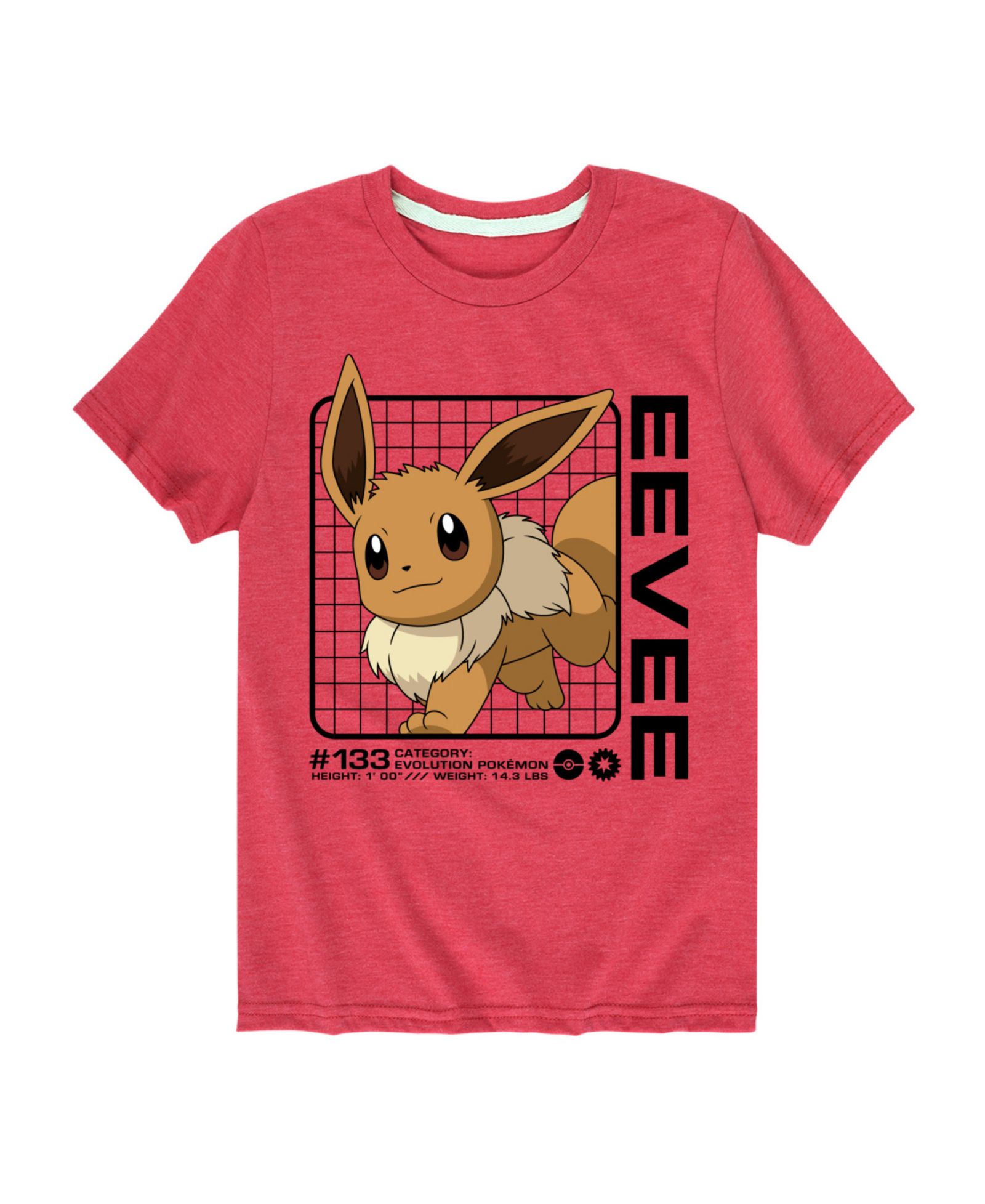 Детская футболка Pokémon с принтом Eevee