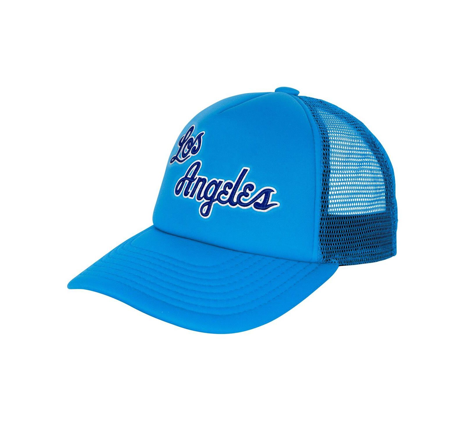 Mitchell & Ness Big Boys and Girls Light Blue Los Angeles Lakers Core Evergreen Trucker Adjustable Hat
