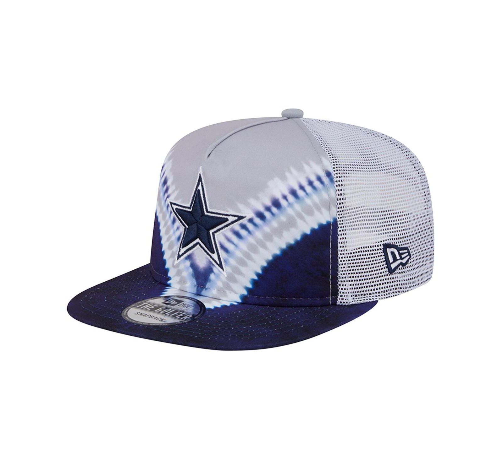 New Era Мужская серая/темно-синяя кепка Dallas Cowboys Throwback Dye Golfer