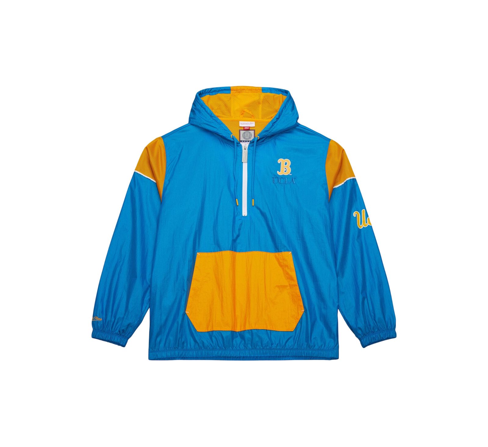 Мужская куртка-худи Mitchell & Ness Blue UCLA Bruins Anorak Vintage Logo Half-Zip