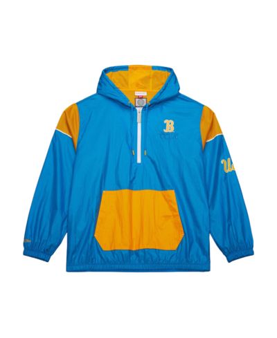 Мужская куртка-худи Mitchell & Ness Blue UCLA Bruins Anorak Vintage Logo Half-Zip