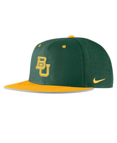 Мужская бейсболка Nike Green Baylor Bears On-Field True Performance Baseball Fitted Hat