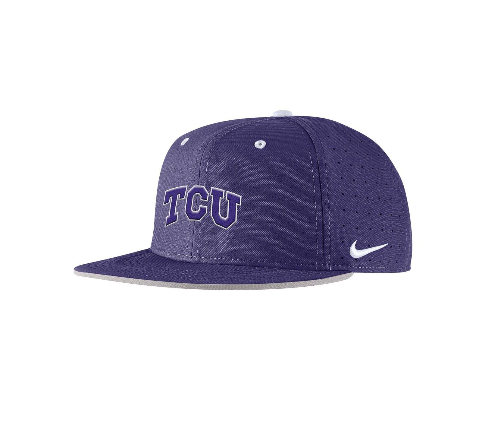 Nike Men's Purple TCU Horned Frogs On-Field True Performance Baseball Fitted Hat