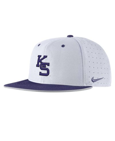 Мужская бейсболка Nike White Kansas State Wildcats On-Field True Performance