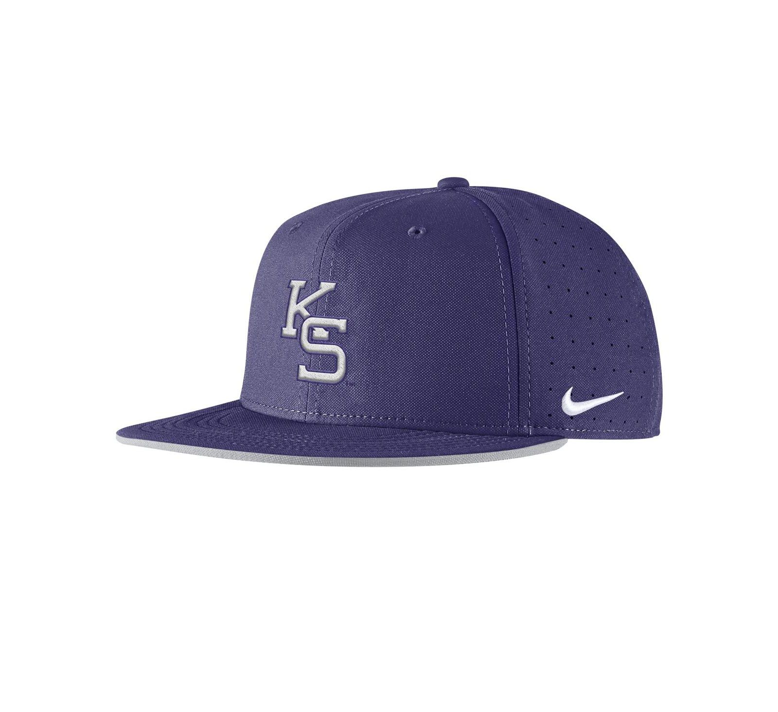 Nike Men's Purple Kansas State Wildcats On-Field True Performance Baseball Fitted Hat