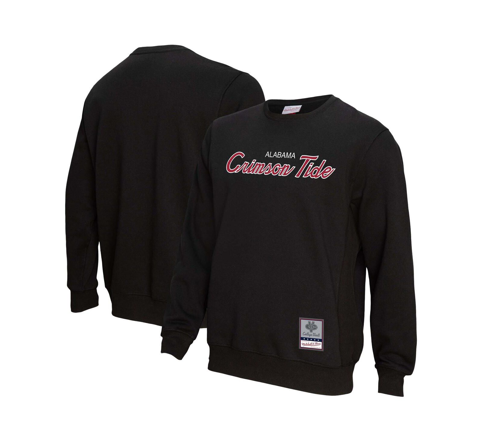 Mitchell & Ness Мужское черное свитшот Mitchell & Ness Alabama Crimson Tide Elite Script