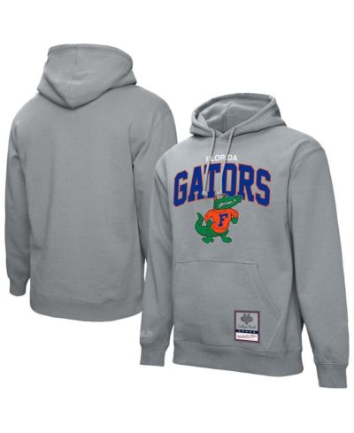 Мужская толстовка Mitchell & Ness Heather Gray Florida Gators Classic Arch Pullover Hoodie