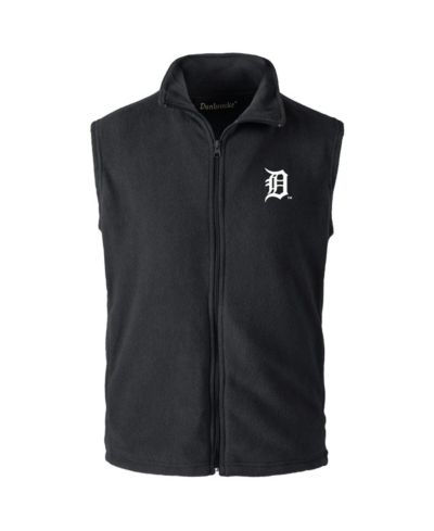 Dunbrooke Мужская черная жилетка Detroit Tigers с полной молнией