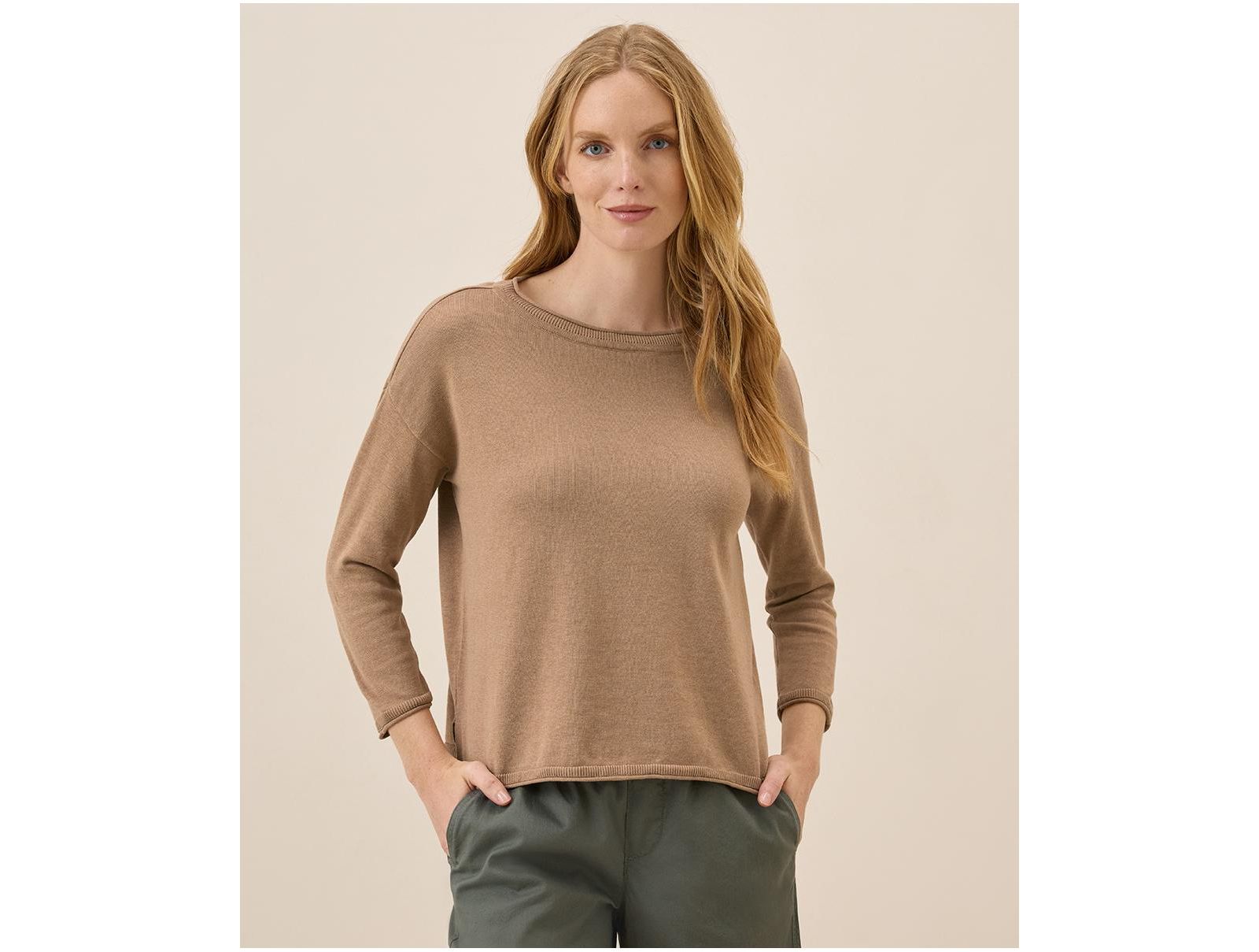 Женский свитер Pact Organic Cotton Classic Fine Knit Wide Neck