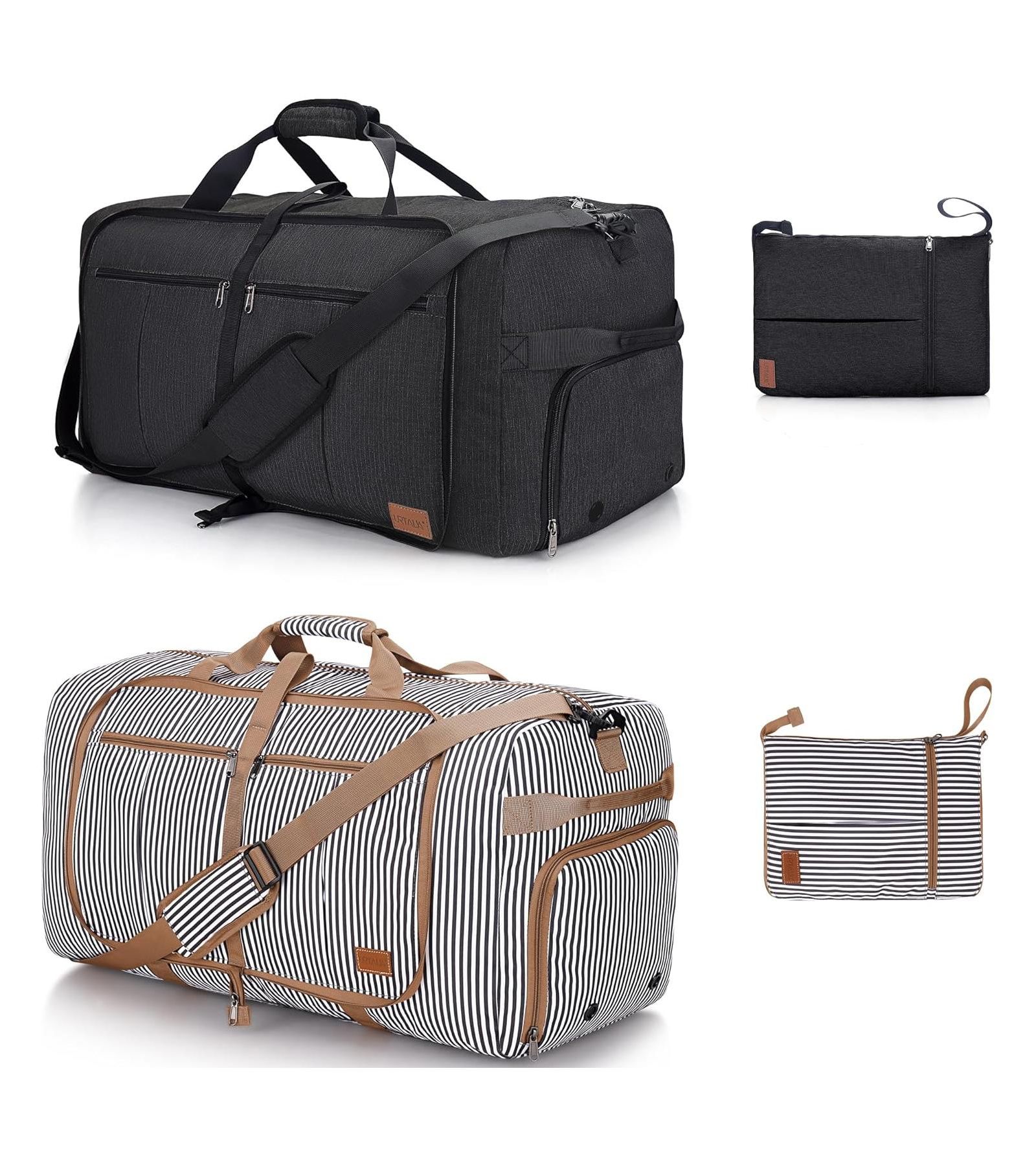 Urtala 120L Foldable Collapsible Travel Duffle Bag for Men and Women with Shoe Compartment