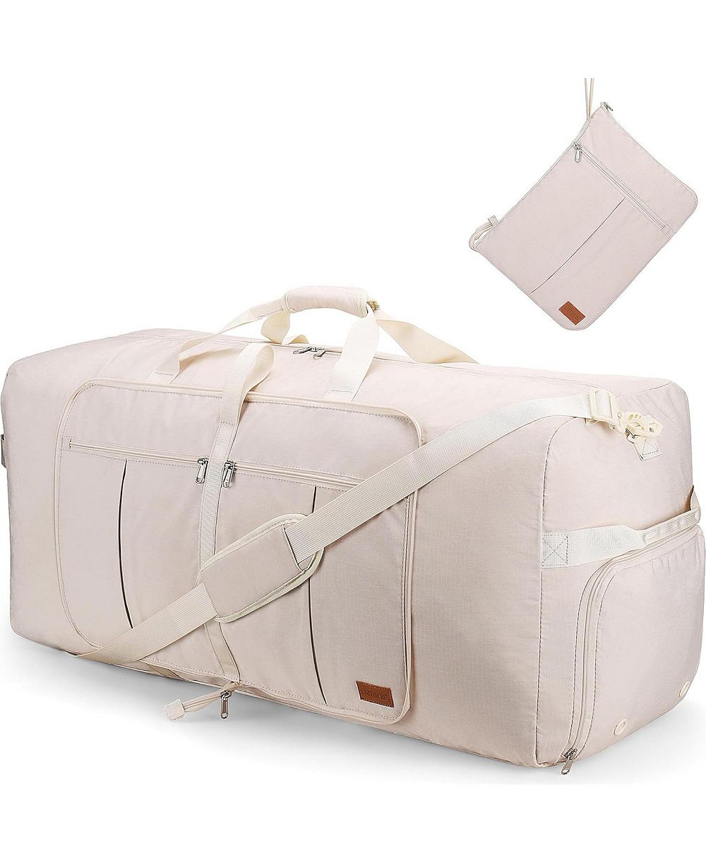 Urtala 100L Travel Duffle Bag for Men, Urtala 32” Large Duffle Bag for Traveling with Shoe Compartment, Foldable Travel Duffel Bag Weekender Bag Gym Bag for Men Women Water & Tear Resistant