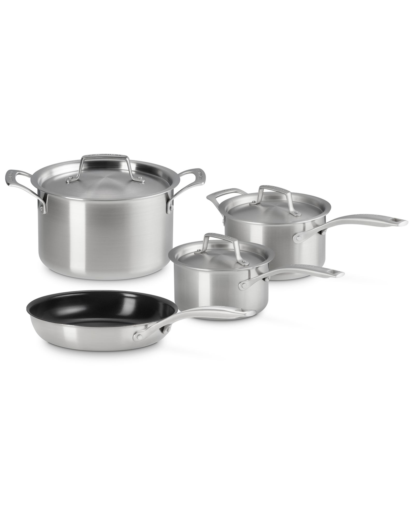 Le Creuset Essential Stainless Steel 7-Pc. Cookware Set