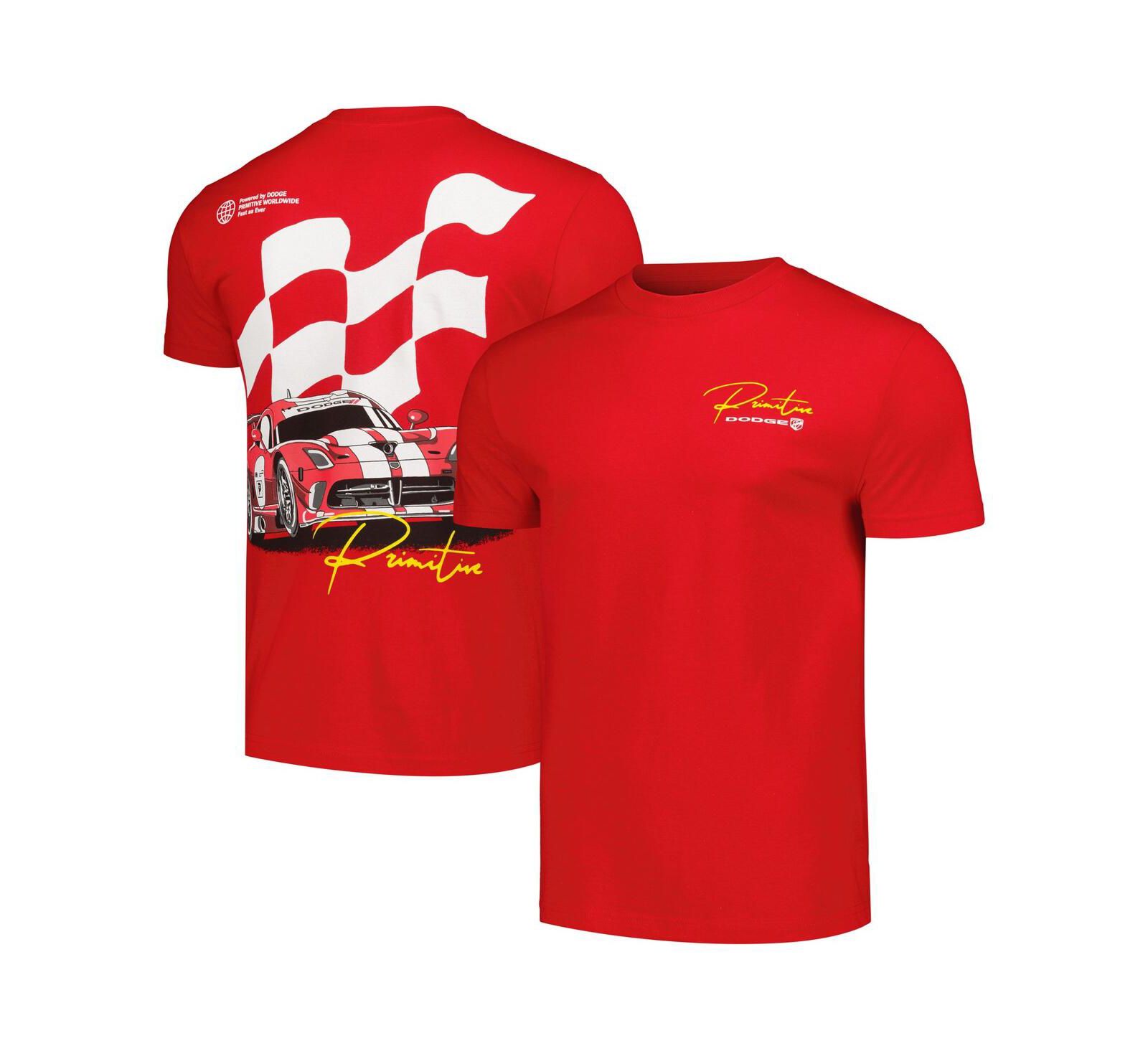 Мужская и женская футболка Primitive Apparel Red Dodge Powered