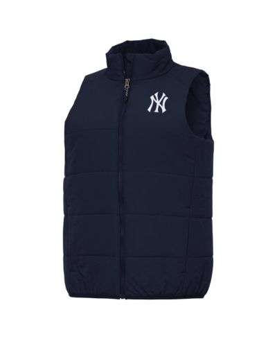 Antigua Женский жилет на молнии New York Yankees Navy
