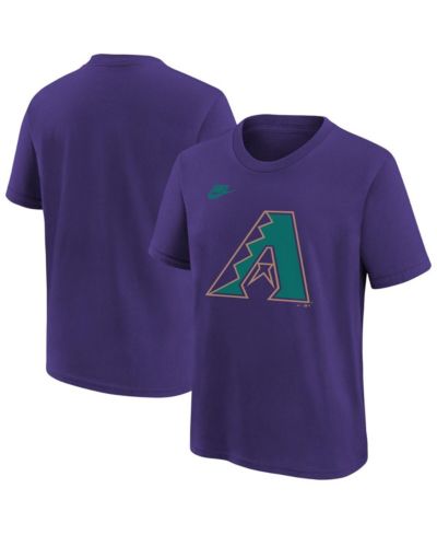 Nike Big Boys and Girls Purple Arizona Diamondbacks Team Logo T-Shirt