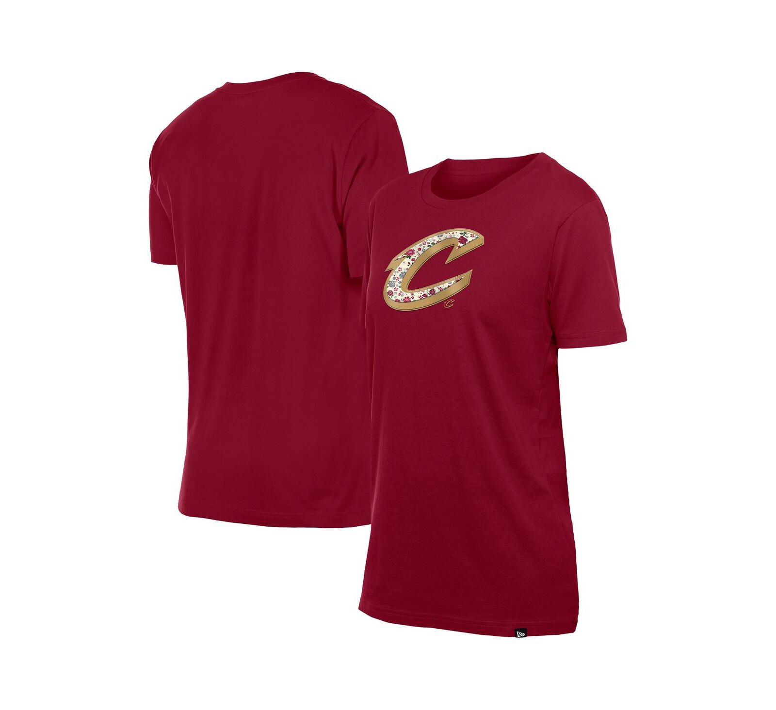 Женская футболка New Era Cleveland Cavaliers Glam Game Flower Wine