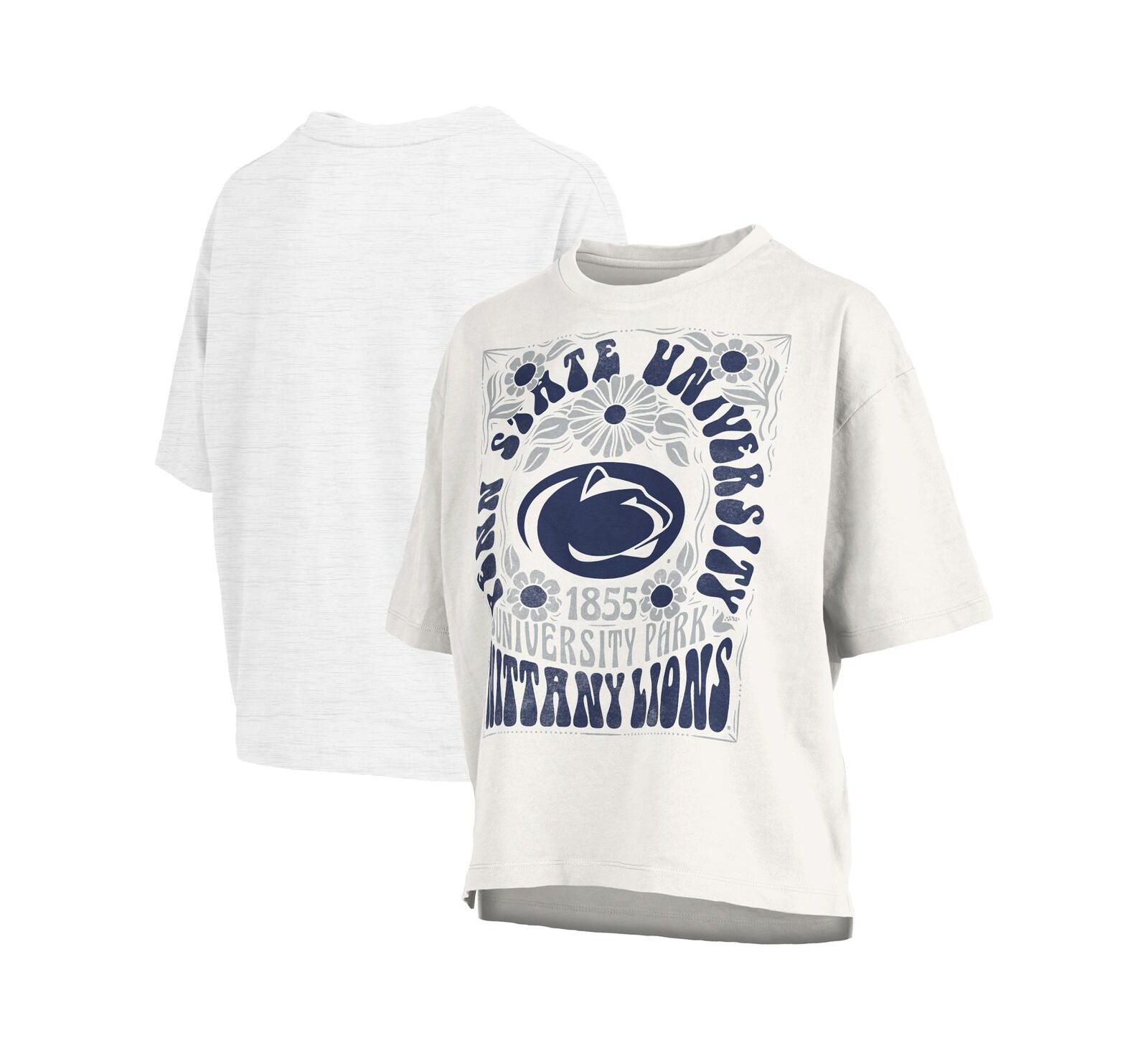 Женская оверсайз футболка Pressbox Penn State Nittany Lions Harmony, белая