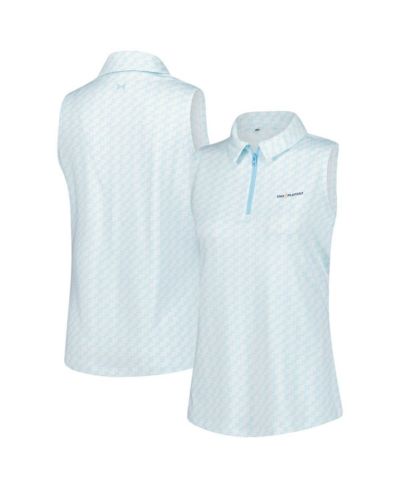 Женская трикотажная рубашка Under Armour Aqua THE PLAYERS Drive Clubhouse Grid Sleeveless Polo Shirt