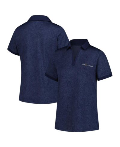 Женская рубашка-поло Under Armour Navy THE PLAYERS Playoff 3.0 Eagle Swoop V-Neck