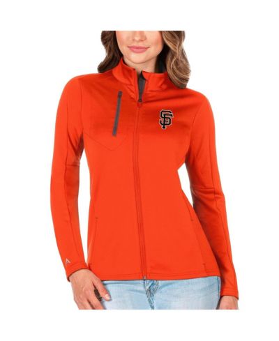 Antigua Женская куртка San Francisco Giants Generation Full-Zip Orange/Charcoal