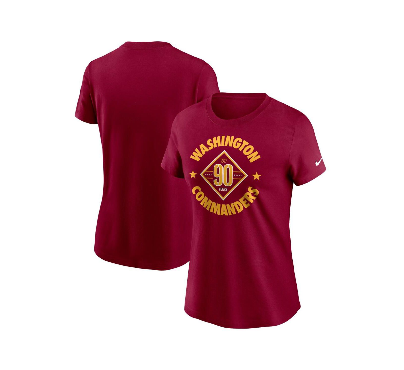 Nike Женская футболка Washington Commanders 90th Anniversary Burgundy
