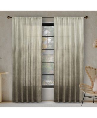 Полупрозрачная штора Correo Gradient Ombre Semi-Sheer Rod Pocket