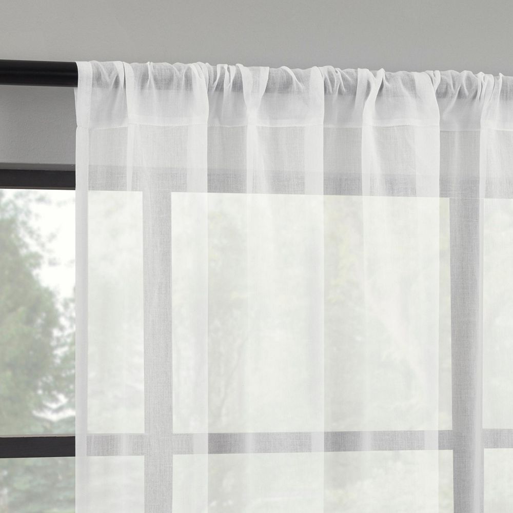 Indigo Road by Egypt Sherrod Nahla 100% Cotton Sheer Rod Pocket Curtain Panel