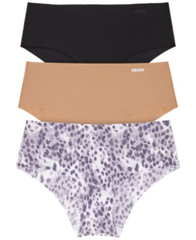 DKNY Women's 3-Pk Litewear Cut Anywear Hipster Underwear DK5028P3